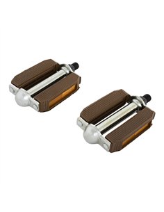 Pedals PVC 507 1/2" Chrome/Brown
