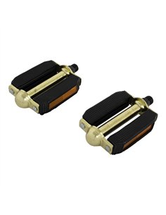 Pedals PVC 507 9/16" Gold/Black