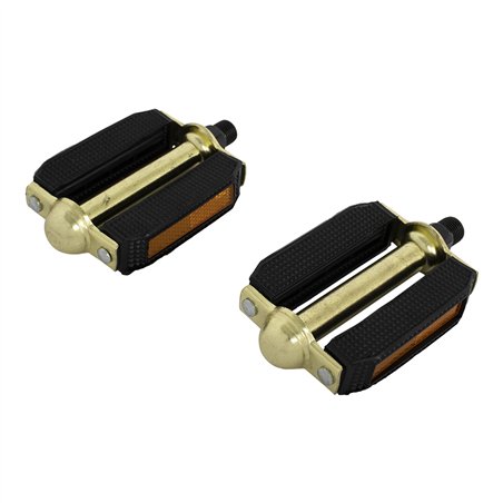 Pedals PVC 507 9/16" Gold/Black