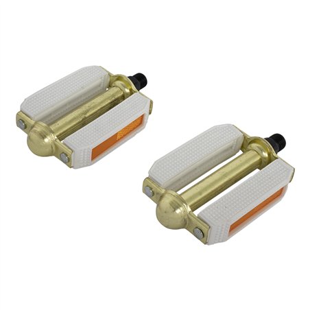 Pedals PVC 507 9/16" Gold/White