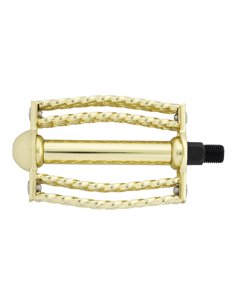 Pedals Round Triple Square Twisted 1/2" Gold