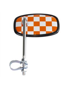 Mirror Checkered Orange/White