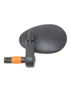Mirror 3D Bar End Mount w/Lens Black 222SBD