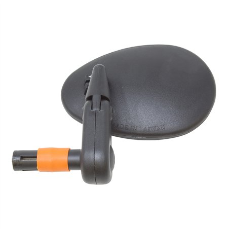 Mirror 3D Bar End Mount w/Lens Black 222SBD