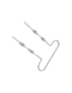 16" Bumper Flat Twisted Chrome