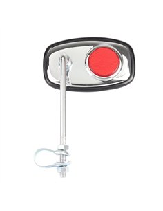 Mirror Classic EX-107 Chrome/Red Reflector