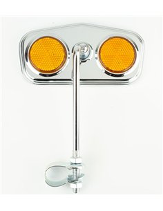 Mirror Diamond Chrome/Amber Reflectors