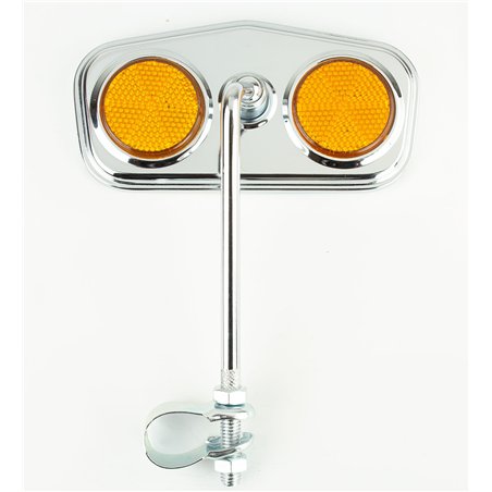 Mirror Diamond Chrome/Amber Reflectors