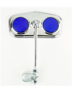 Mirror Diamond Chrome/Blue Reflectors