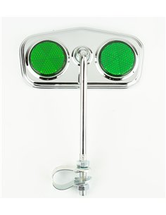 Mirror Diamond Chrome/Green Reflectors