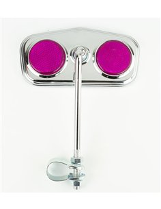 Mirror Diamond Chrome/Purple Reflectors