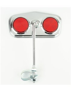 Mirror Diamond Chrome/Red Reflectors