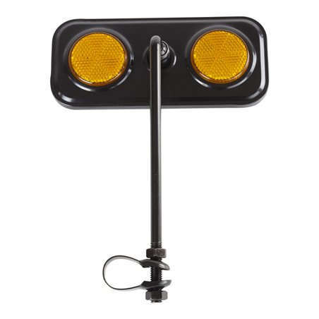 Mirror Rectangle Black/Amber Reflectors