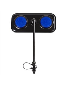 Mirror Rectangle Black/Blue Reflectors