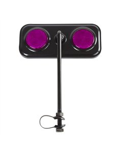 Mirror Rectangle Black/Purple Reflectors
