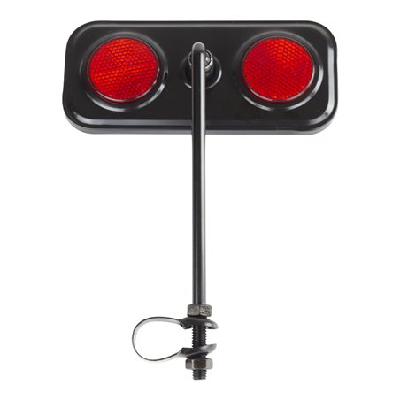 Mirror Rectangle Black/Red Reflectors