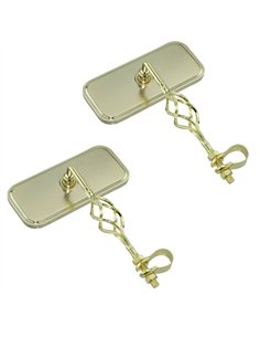 Mirror Rectangle Cage All Gold