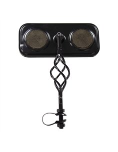 Mirror Rectangle Cage Black/Black Reflectors