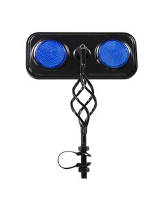 Mirror Rectangle Cage Black/Blue Reflectors