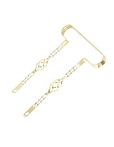 20" Bumper Double Flat Twisted w/Cage Gold