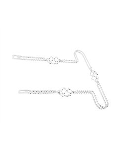 20" Bumper Double Square Twisted 3 Cage Bumper Chrome