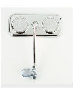 Mirror Rectangle Chrome/Clear Reflectors