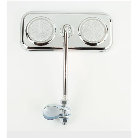 Mirror Rectangle Chrome/Clear Reflectors