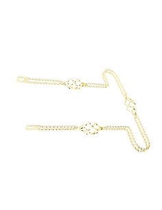 20" Bumper Double Square Twisted 3 Cage Bumper Gold