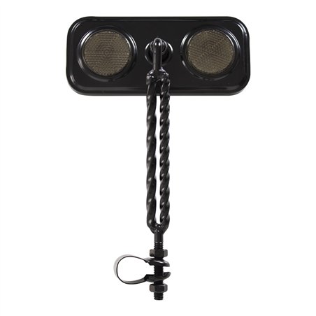 Mirror Rectangle Double Square Twisted Black/Black Reflectors