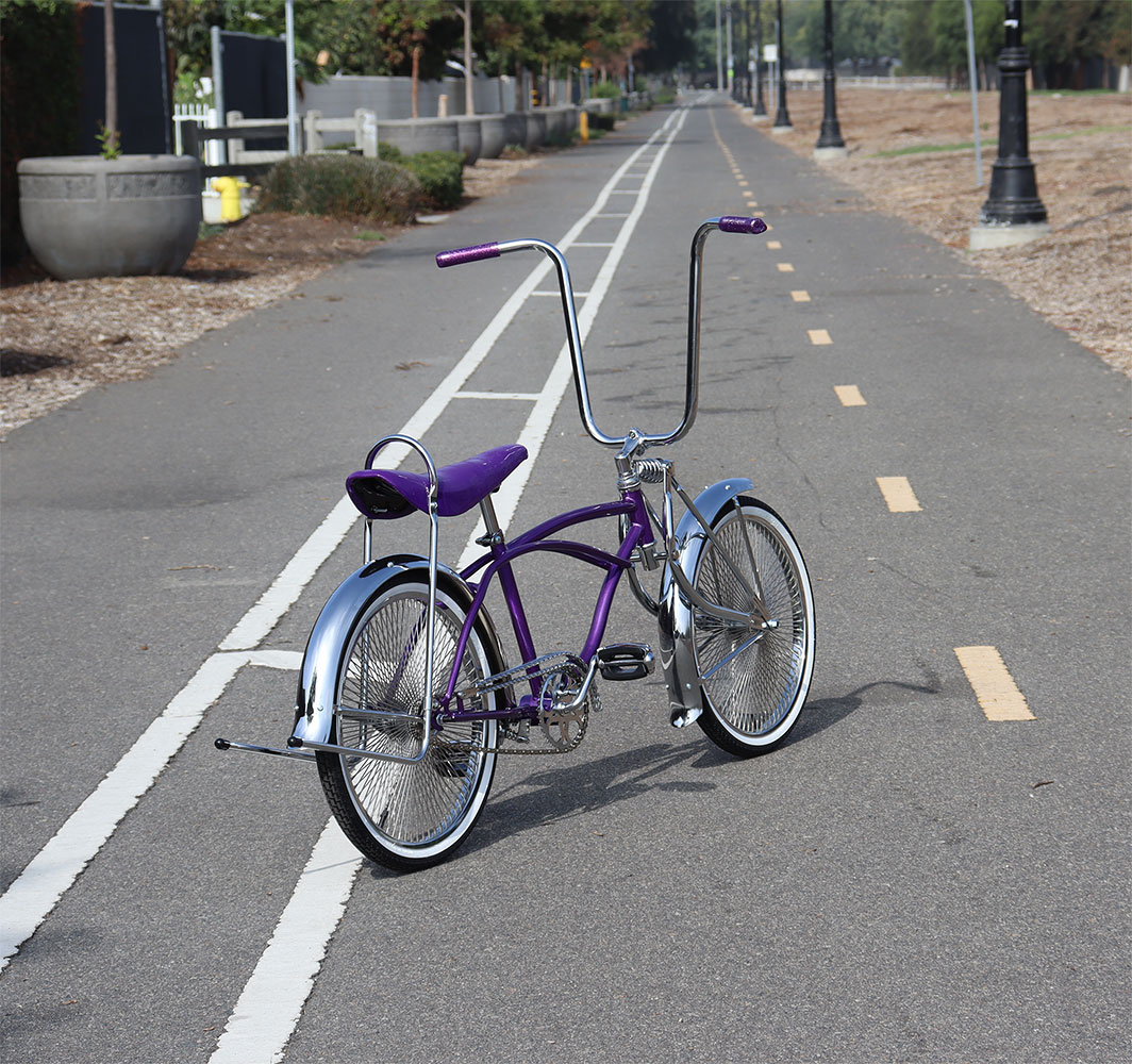 Lowrider Bike 144 Spoke Wheels Purple